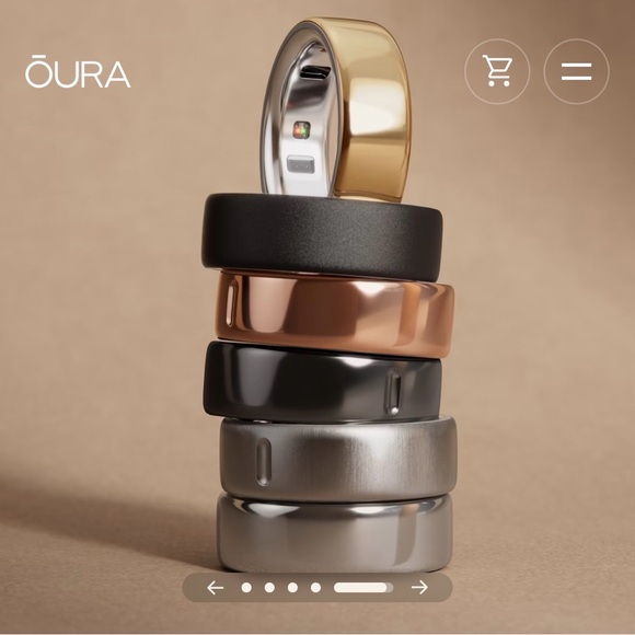 NEW Oura - Ring 4 - Smart Ring - Size 8- Rose Gold - (2024) - Picture 3 of 10